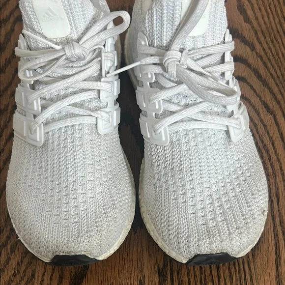 Adidas Ultra Boost All-White Running Shoes - Picture 2 of 6